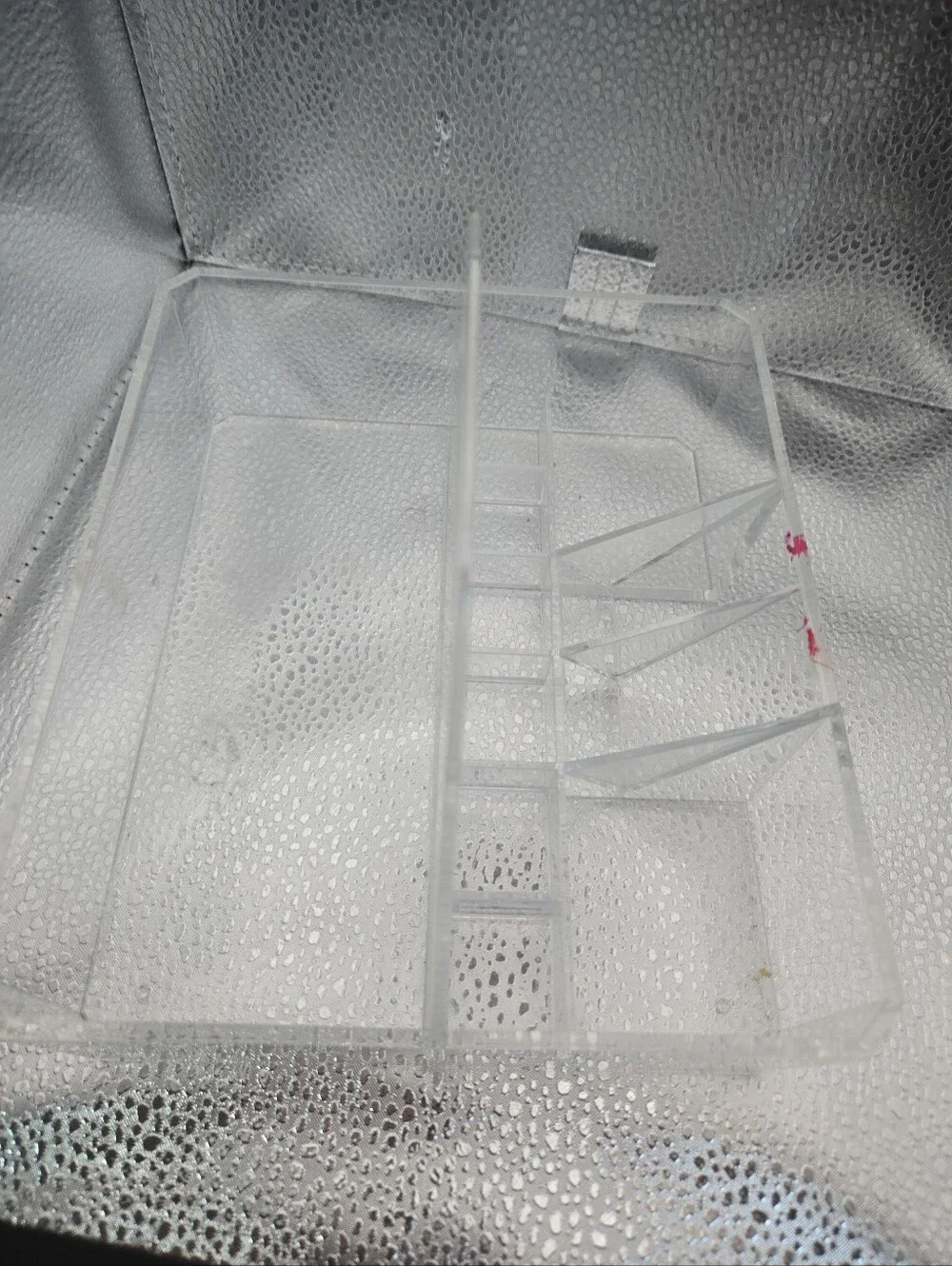 Mary Kay Clear Acrylic Makeup Organizer Cosmetic Caddy Vanity Storage Tray